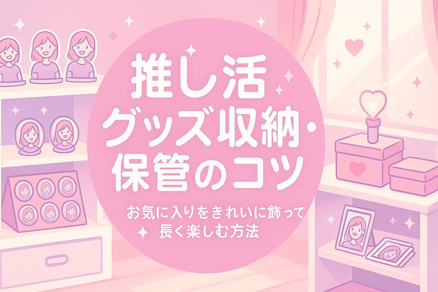 【推し活収納術】大切なグッズをきれいに保管するコツとアイデア集