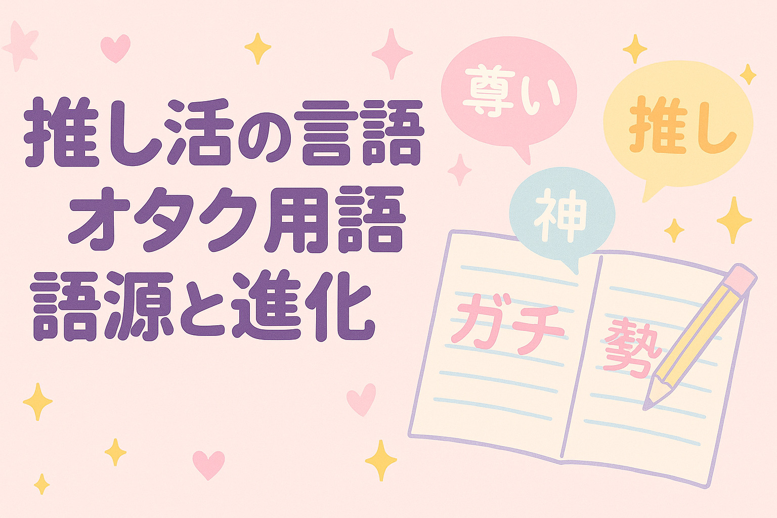 推し活の言語学：オタク用語の語源と進化