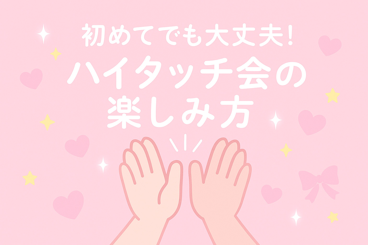 ハイタッチ会のコツ完全ガイド｜初めてでも緊張しない推し活の楽しみ方
